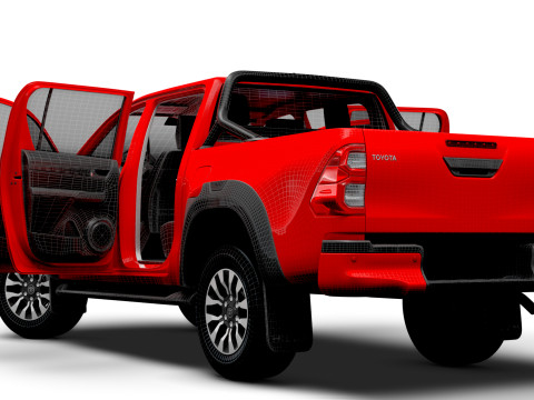 Toyota HiluxGR SPORT HQ Interior 2024 Model 3D