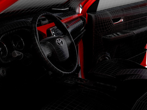 Toyota HiluxGR SPORT HQ Interior 2024 Model 3D