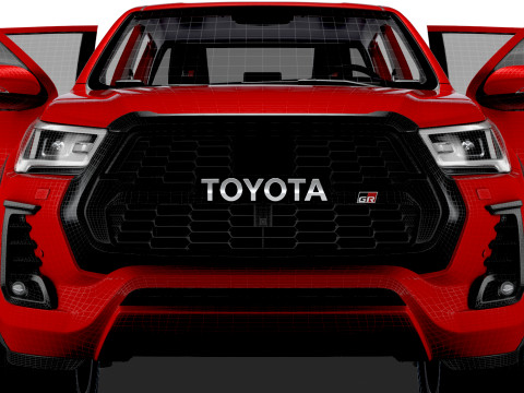 Toyota HiluxGR SPORT HQ Interior 2024 Model 3D
