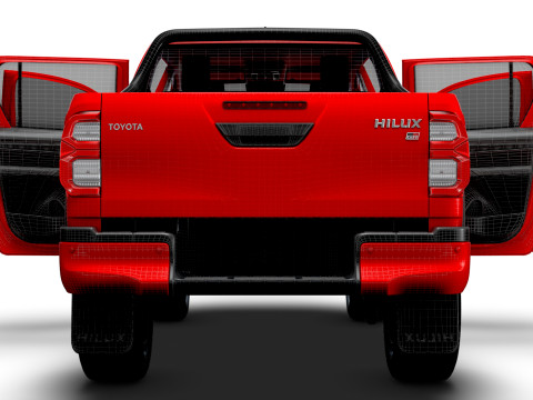 Toyota HiluxGR SPORT HQ Interior 2024 Model 3D