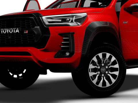 Toyota HiluxGR SPORT HQ Interior 2024 Model 3D