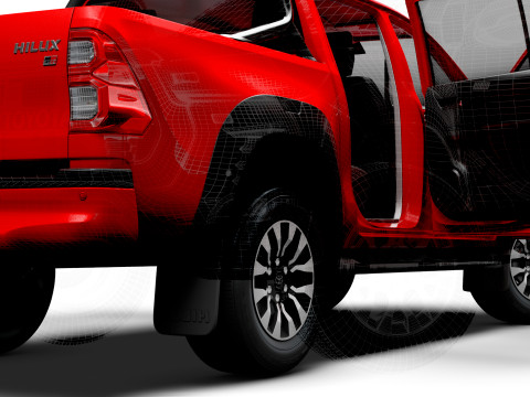 Toyota HiluxGR SPORT HQ Interior 2024 Model 3D