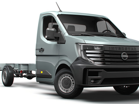 Nissan Interstar SingleCab L3 Chassis 2024 3D Модель
