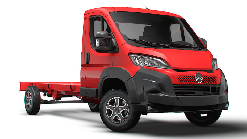 Citroen Jumper Chassis SCab 4300WB 2025 Modèle 3D .c4d .max .obj .3ds .fbx .stl .blend