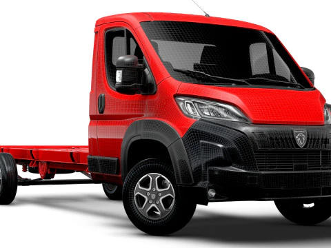 Peugeot Boxer Chassis SCab 4300WB 2025 3D Model