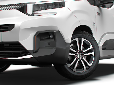 Citroen Berlingo XTR 2025 UKspec 3Dモデル