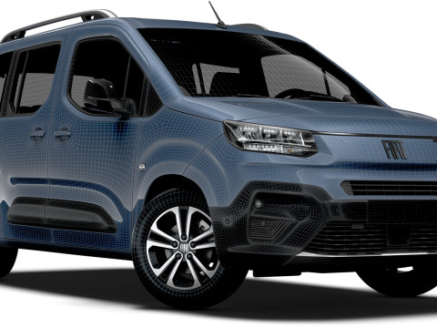 Fiat E-Doblo 361 2025 3D Модель