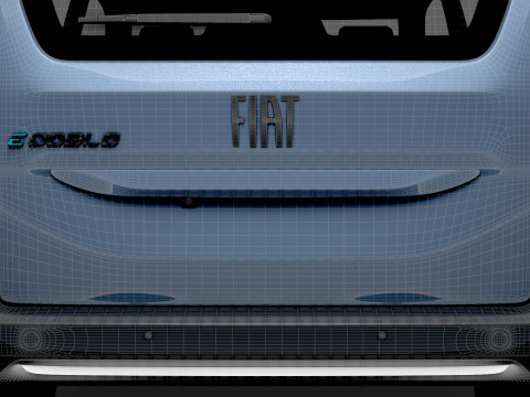 Fiat E-Doblo 361 2025 3D Модель