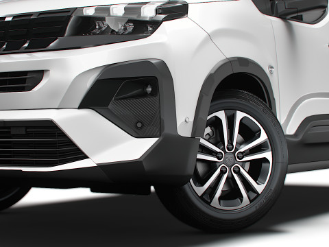 Peugeot e Rifter GT 2025 3D Model