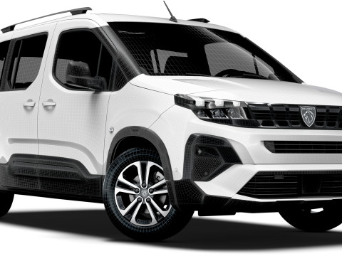 Peugeot e Rifter GT 2025 3D Model