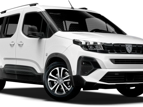 Peugeot e Rifter GT 2025 3D Model