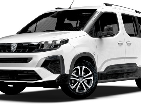 Peugeot e Rifter GT 2025 3D Model