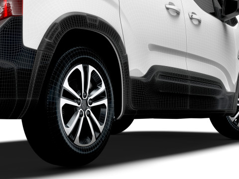 Peugeot e Rifter GT 2025 3D Model