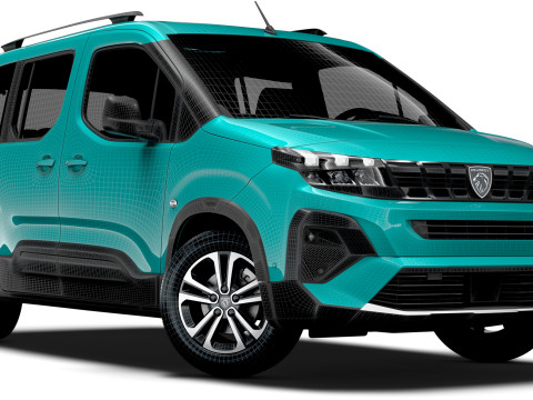 Peugeot Rifter GT 2025 3D Model