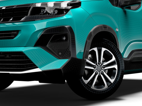 Peugeot Rifter GT 2025 3D Model
