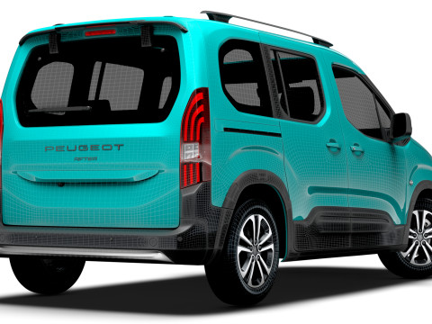 Peugeot Rifter GT 2025 3D Model