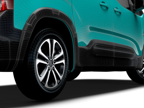 Peugeot Rifter GT 2025 3D Model