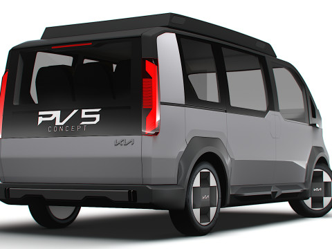 Kia PV5 RoboTaxi 2025 Modèle 3D