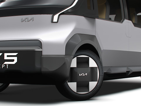Kia PV5 RoboTaxi 2025 Modèle 3D