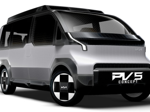 Kia PV5 RoboTaxi 2025 Modèle 3D