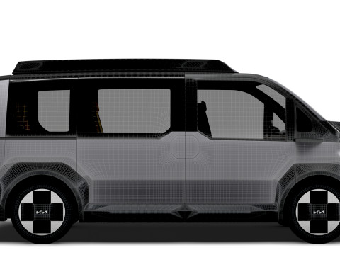 Kia PV5 RoboTaxi 2025 Modèle 3D
