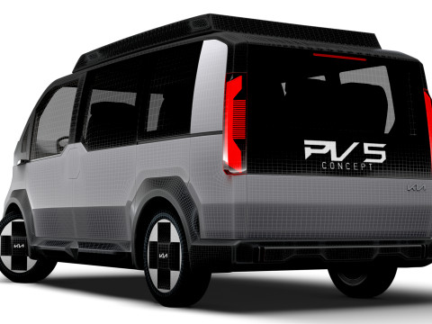 Kia PV5 RoboTaxi 2025 Modèle 3D