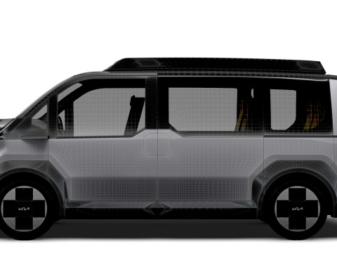 Kia PV5 RoboTaxi 2025 Modèle 3D