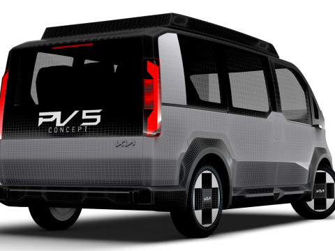 Kia PV5 RoboTaxi 2025 Modèle 3D