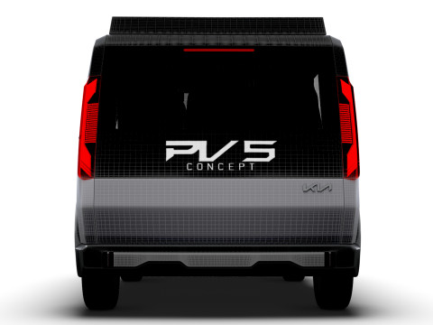 Kia PV5 RoboTaxi 2025 Modèle 3D