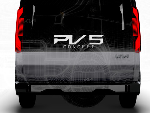 Kia PV5 RoboTaxi 2025 Modèle 3D