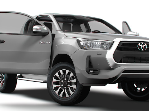 Toyota Hilux Xtra Cab HQ Interior 2024 3D मॉडल