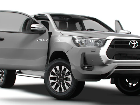 Interior Toyota Hilux Xtra Cab HQ 2024 Model 3D