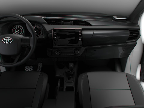 Toyota Hilux Xtra Cab HQ Interior 2024 3D Model