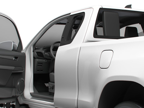 Toyota Hilux Xtra Cab HQ Interior 2024 3D Model