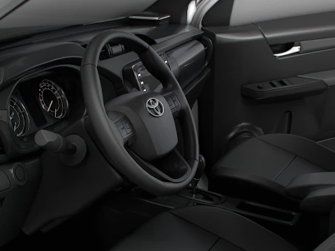 Toyota Hilux Xtra Cab HQ Interior 2024 3D Model