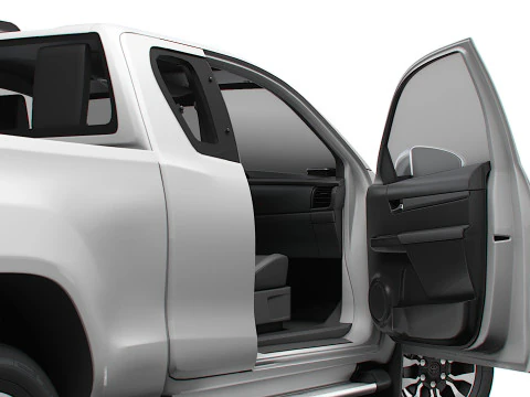 Toyota Hilux Xtra Cab HQ Interior 2024 3D Model