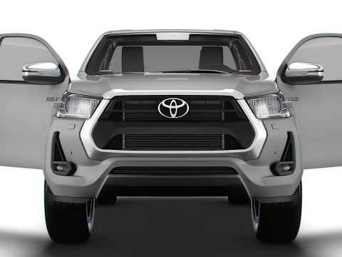 Toyota Hilux Xtra Cab HQ Interior 2024 3D Model