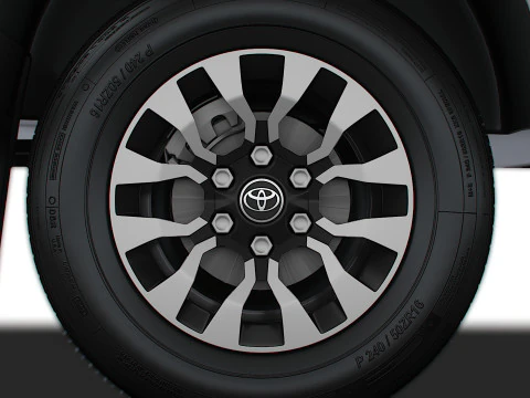 Toyota Hilux Xtra Cab HQ Interior 2024 3D Model