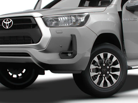 Toyota Hilux Xtra Cab HQ Interior 2024 3D Model