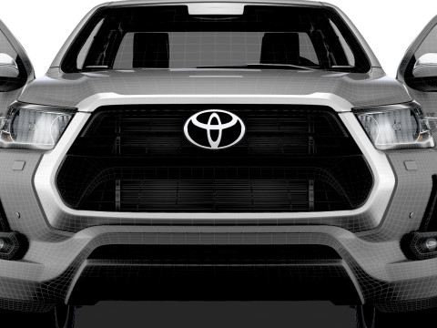 Toyota Hilux Xtra Cab HQ Interior 2024 3D Model