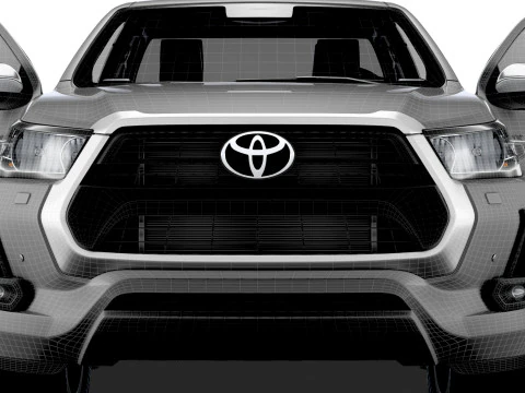 Toyota Hilux Xtra Cab HQ Interior 2024 3D Model