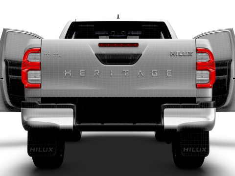Toyota Hilux Xtra Cab HQ Interior 2024 3D Model