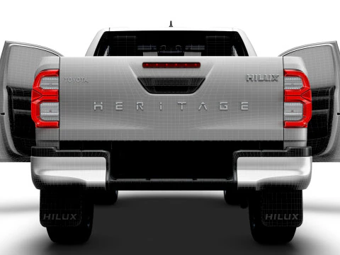 Toyota Hilux Xtra Cab HQ Interior 2024 3D Model
