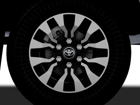 Toyota Hilux Xtra Cab HQ Interior 2024 3D Model