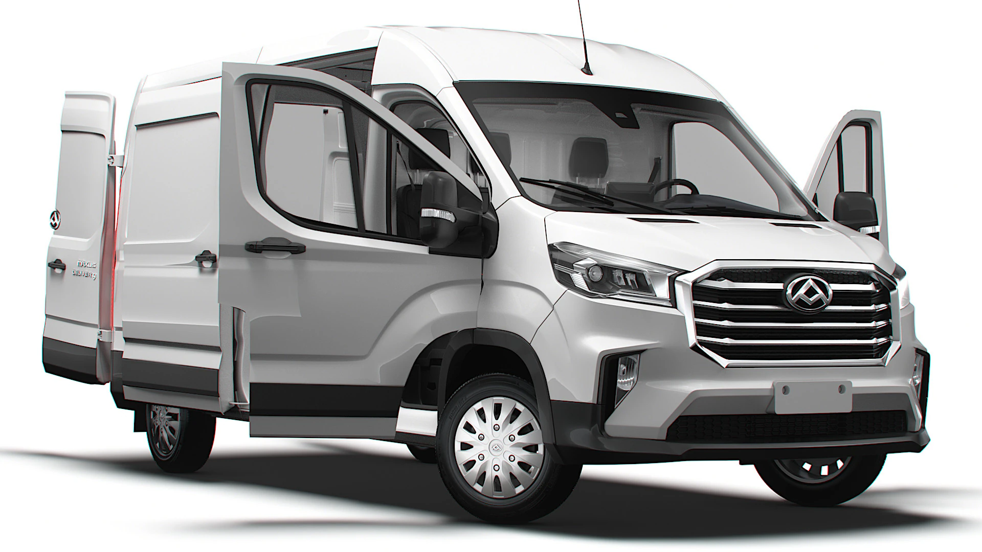 Maxus Deliver 9 Van L3H2 HQInterior 2025 3D Model .c4d .max .obj .3ds .fbx .stl .blend 