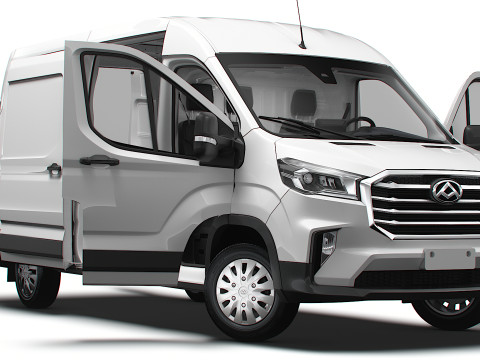 Maxus Deliver 9 Van L3H2 HQInterior 2025 3D मॉडल
