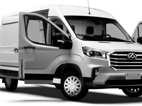 Maxus Deliver 9 Van L3H2 HQInterior 2025 3D Model