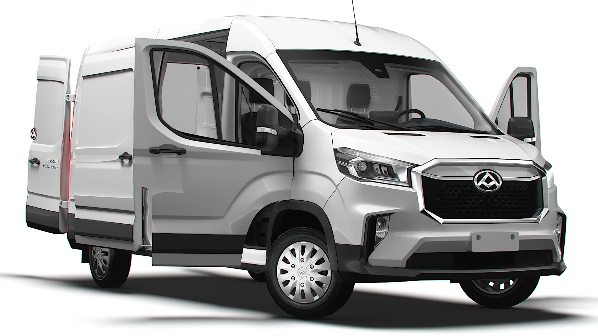Maxus E Deliver 9 Van L3H2 HQInterior 2025 3D Model .c4d .max .obj .3ds .fbx .stl .blend 
