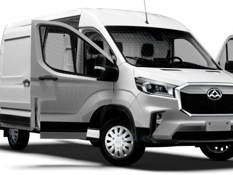 Maxus E Deliver 9 Van L3H2 HQInterior 2025 3D Model
