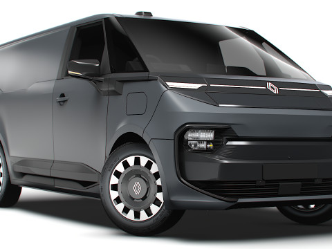 Renault Trafic e Tech Panel Van 2025 3D मॉडल